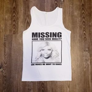 MISSING HAVE YOU SEEN MOLLY UNISEX FESTIVAL RAVE